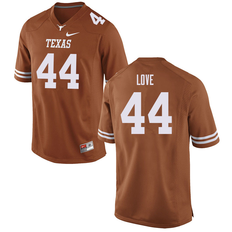 Men #44 Tannahill Love Texas Longhorns College Football Jerseys Sale-Orange